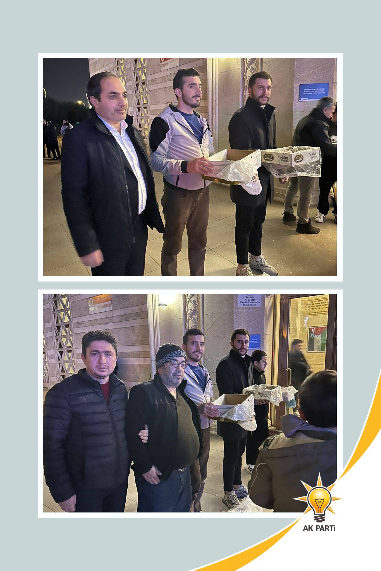 Sancaktepe’de Miraç Kandili’nde Vatandaşlara Kandil Simidi ve Lokum İkramı